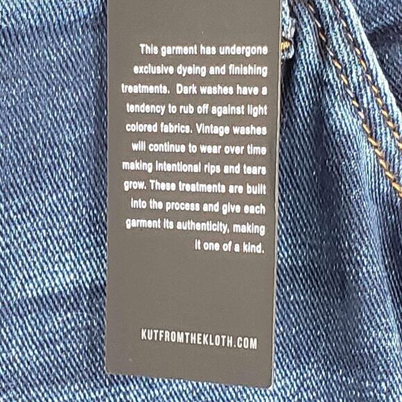 Kut from the Kloth Jeans Rachel Mom Women’s Plus Size 24W Dark Wash Hi-Rise - Picture 12 of 14
